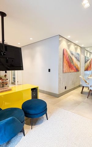 Apartamento à venda com 84m², 2 quartos e 2 vagas Apartamento à venda com 84m², 2 quartos e 2 vagasSala de estar/Sala de Jantar