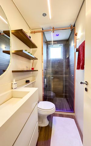 Apartamento à venda com 84m², 2 quartos e 2 vagas Apartamento à venda com 84m², 2 quartos e 2 vagasBanheiro
