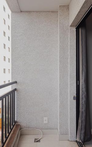 Studio para alugar com 27m², 1 quarto e sem vagaVaranda