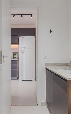 Studio para alugar com 27m², 1 quarto e sem vagaBanheiro