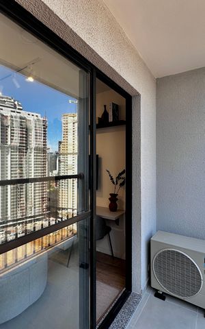Studio à venda com 26m², 1 quarto e sem vaga Studio à venda com 26m², 1 quarto e sem vagaSacada