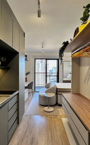 Studio à venda com 26m², 1 quarto e sem vaga Studio à venda com 26m², 1 quarto e sem vagaCozinha
