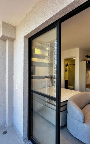 Studio à venda com 26m², 1 quarto e sem vaga Studio à venda com 26m², 1 quarto e sem vagaSacada