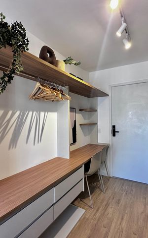 Studio à venda com 26m², 1 quarto e sem vaga Studio à venda com 26m², 1 quarto e sem vagaCozinha