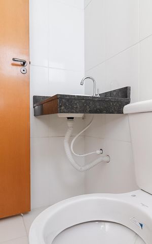 Casa de condomínio para alugar com 68m², 2 quartos e 2 vagasBanheiro da Suíte 1