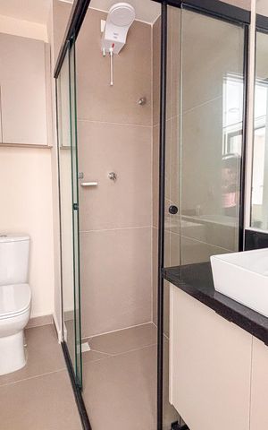 Studio para alugar com 35m², 1 quarto e sem vaga Studio para alugar com 35m², 1 quarto e sem vagaBanheiro