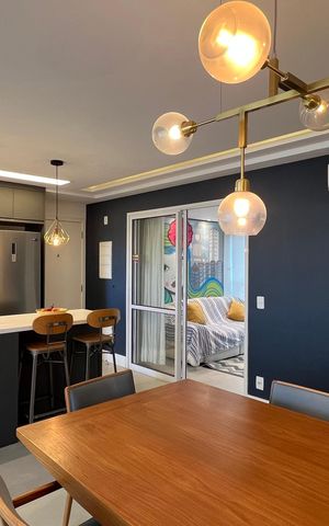 Apartamento para alugar com 84m², 2 quartos e 2 vagas Apartamento para alugar com 84m², 2 quartos e 2 vagasSala de Jantar