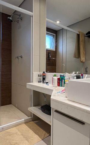 Apartamento para alugar com 84m², 2 quartos e 2 vagas Apartamento para alugar com 84m², 2 quartos e 2 vagasBanheiro da Suíte 2