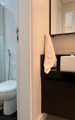 Apartamento para alugar com 84m², 2 quartos e 2 vagas Apartamento para alugar com 84m², 2 quartos e 2 vagasBanheiro da Suíte 1
