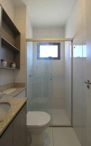 Apartamento à venda com 36m², 1 quarto e sem vagaBanheiro da Suíte