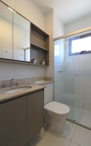 Apartamento à venda com 36m², 1 quarto e sem vagaBanheiro da Suíte
