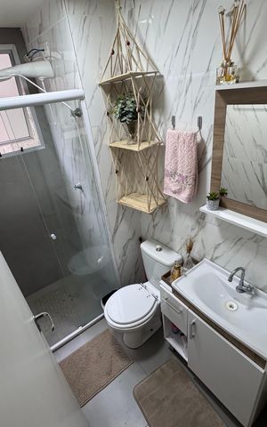 Apartamento à venda com 46m², 2 quartos e 1 vaga Apartamento à venda com 46m², 2 quartos e 1 vagaBanheiro