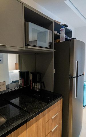 Studio à venda com 28m², 1 quarto e sem vaga Studio à venda com 28m², 1 quarto e sem vagaCozinha