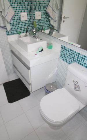 Apartamento à venda com 110m², 3 quartos e 2 vagasBanheiro da Suíte