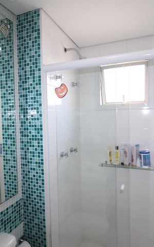 Apartamento à venda com 110m², 3 quartos e 2 vagasBanheiro da Suíte