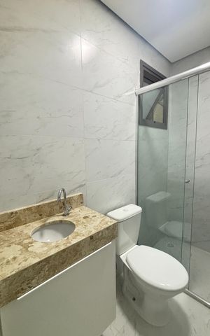 Apartamento à venda com 74m², 2 quartos e 1 vaga Apartamento à venda com 74m², 2 quartos e 1 vagaBanheiro da Suíte