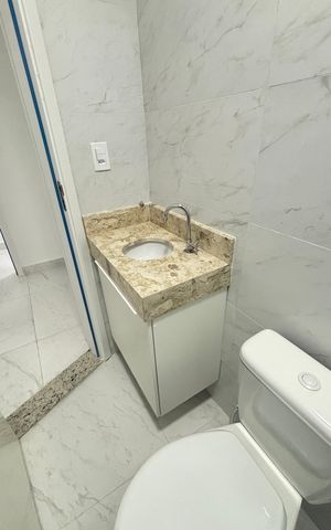 Apartamento à venda com 74m², 2 quartos e 1 vaga Apartamento à venda com 74m², 2 quartos e 1 vagaBanheiro da Suíte
