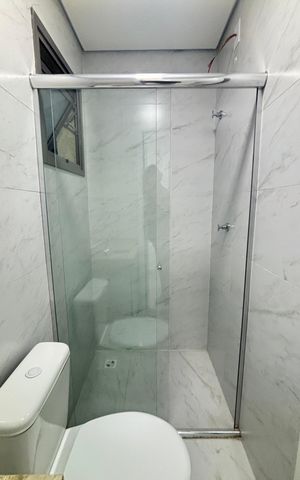 Apartamento à venda com 112m², 2 quartos e 1 vaga Apartamento à venda com 112m², 2 quartos e 1 vagaBanheiro da Suíte
