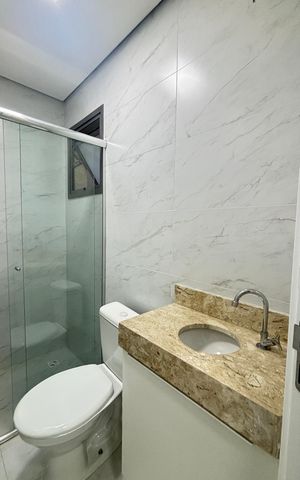 Apartamento à venda com 109m², 2 quartos e 1 vaga Apartamento à venda com 109m², 2 quartos e 1 vagaBanheiro da Suíte