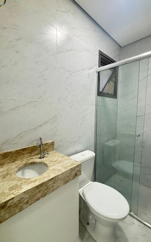 Apartamento à venda com 109m², 2 quartos e 1 vaga Apartamento à venda com 109m², 2 quartos e 1 vagaBanheiro da Suíte