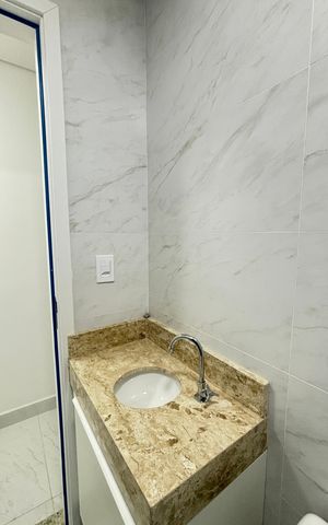 Apartamento à venda com 109m², 2 quartos e 1 vaga Apartamento à venda com 109m², 2 quartos e 1 vagaBanheiro Social