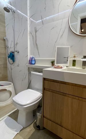 Apartamento para alugar com 78m², 2 quartos e 1 vaga Apartamento para alugar com 78m², 2 quartos e 1 vagaBanheiro da Suíte
