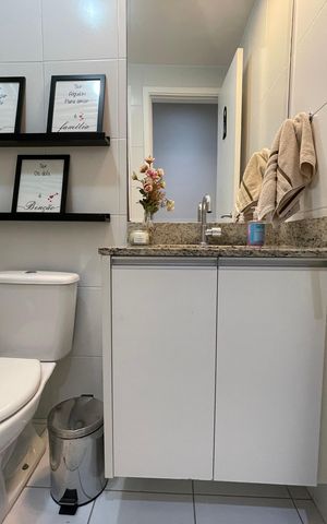Apartamento para alugar com 78m², 2 quartos e 1 vaga Apartamento para alugar com 78m², 2 quartos e 1 vagaBanheiro Social