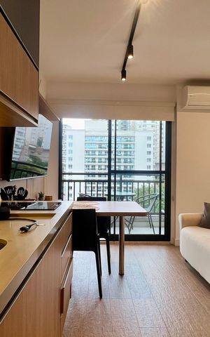 Studio para alugar com 30m², 1 quarto e sem vaga Studio para alugar com 30m², 1 quarto e sem vagaCozinha