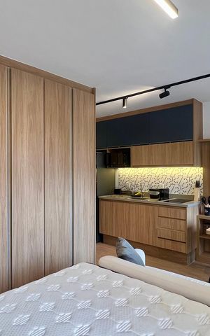 Studio para alugar com 30m², 1 quarto e sem vaga Studio para alugar com 30m², 1 quarto e sem vagaQuarto