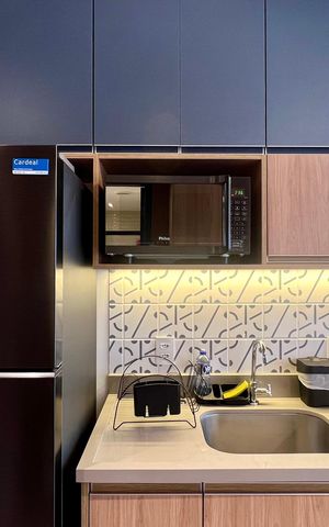 Studio para alugar com 30m², 1 quarto e sem vaga Studio para alugar com 30m², 1 quarto e sem vagaCozinha