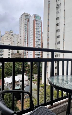 Studio para alugar com 30m², 1 quarto e sem vaga Studio para alugar com 30m², 1 quarto e sem vagaSacada