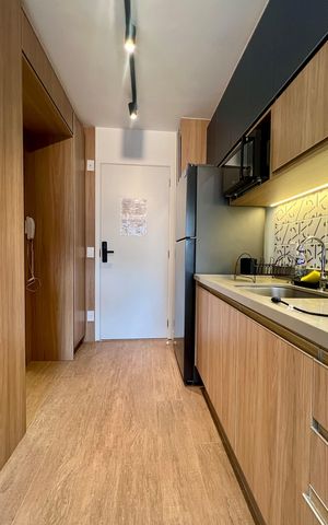 Studio para alugar com 30m², 1 quarto e sem vaga Studio para alugar com 30m², 1 quarto e sem vagaCozinha