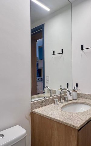 Studio para alugar com 30m², 1 quarto e sem vaga Studio para alugar com 30m², 1 quarto e sem vagaBanheiro