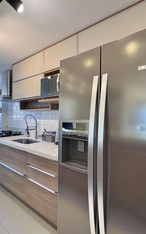 Apartamento à venda com 91m², 3 quartos e 2 vagas Apartamento à venda com 91m², 3 quartos e 2 vagasCozinha e Área de Serviço