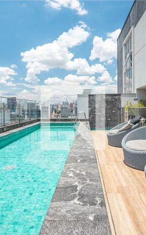 Studio à venda com 50m², 1 quarto e 1 vaga Studio à venda com 50m², 1 quarto e 1 vagaÁrea Comum - Piscina