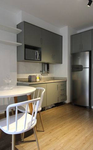 Studio para alugar com 39m², 1 quarto e sem vagaCozinha