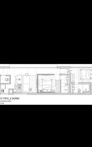 Apartamento à venda com 60m², 1 quarto e sem vaga Apartamento à venda com 60m², 1 quarto e sem vagaModelo 3
