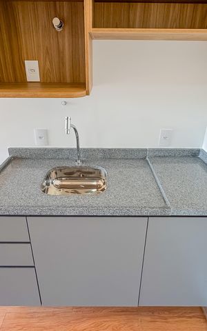 Studio para alugar com 28m², 1 quarto e sem vaga Studio para alugar com 28m², 1 quarto e sem vagaCozinha