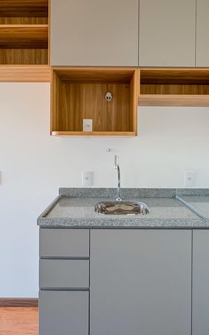 Studio para alugar com 28m², 1 quarto e sem vaga Studio para alugar com 28m², 1 quarto e sem vagaCozinha