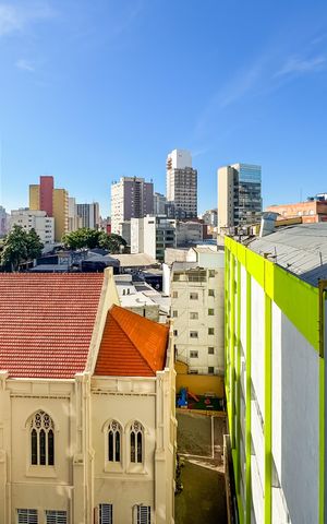 Studio para alugar com 28m², 1 quarto e sem vaga Studio para alugar com 28m², 1 quarto e sem vagaVista da Varanda do Studio