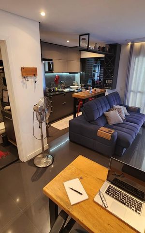 Apartamento para alugar com 52m², 1 quarto e 1 vaga Apartamento para alugar com 52m², 1 quarto e 1 vagaSala