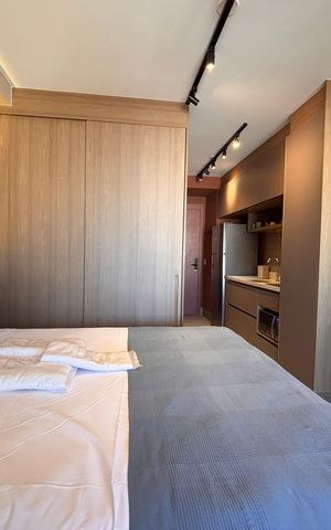 Studio para alugar com 26m², 1 quarto e sem vaga Studio para alugar com 26m², 1 quarto e sem vagaQuarto