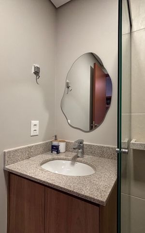 Studio para alugar com 26m², 1 quarto e sem vaga Studio para alugar com 26m², 1 quarto e sem vagaBanheiro Social