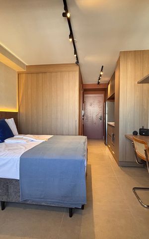 Studio para alugar com 26m², 1 quarto e sem vaga Studio para alugar com 26m², 1 quarto e sem vagaQuarto