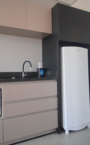 Studio à venda com 40m², 1 quarto e sem vagaCozinha