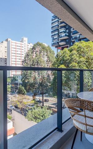 Apartamento à venda com 37m², 1 quarto e sem vagaVaranda