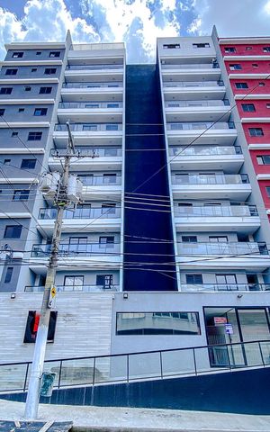 Apartamento à venda com 44m², 2 quartos e 1 vagaFachada - Plaquinha
