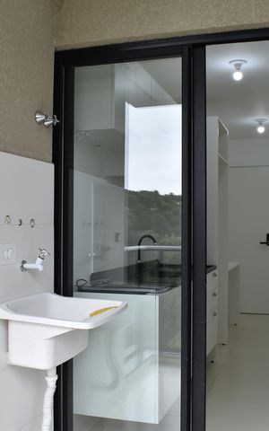 Studio para alugar com 30m², 1 quarto e sem vagaVaranda com Churrasqueira