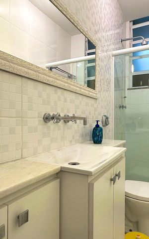Apartamento para alugar com 90m², 2 quartos e 1 vaga Apartamento para alugar com 90m², 2 quartos e 1 vagaBanheiro Social