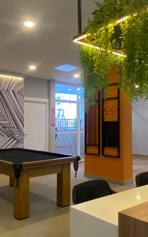 Apartamento à venda com 40m², 1 quarto e 1 vaga Apartamento à venda com 40m², 1 quarto e 1 vagaÁrea comum - Salão de jogos